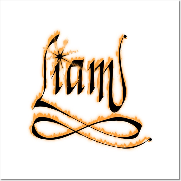 Liam - male name Wall Art by AhMath